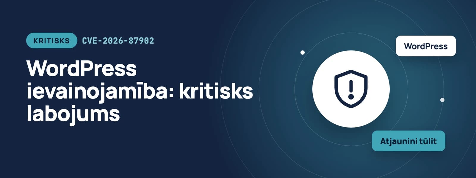WordPress ievainojamība CVE-2026-87902: kritisks labojums,