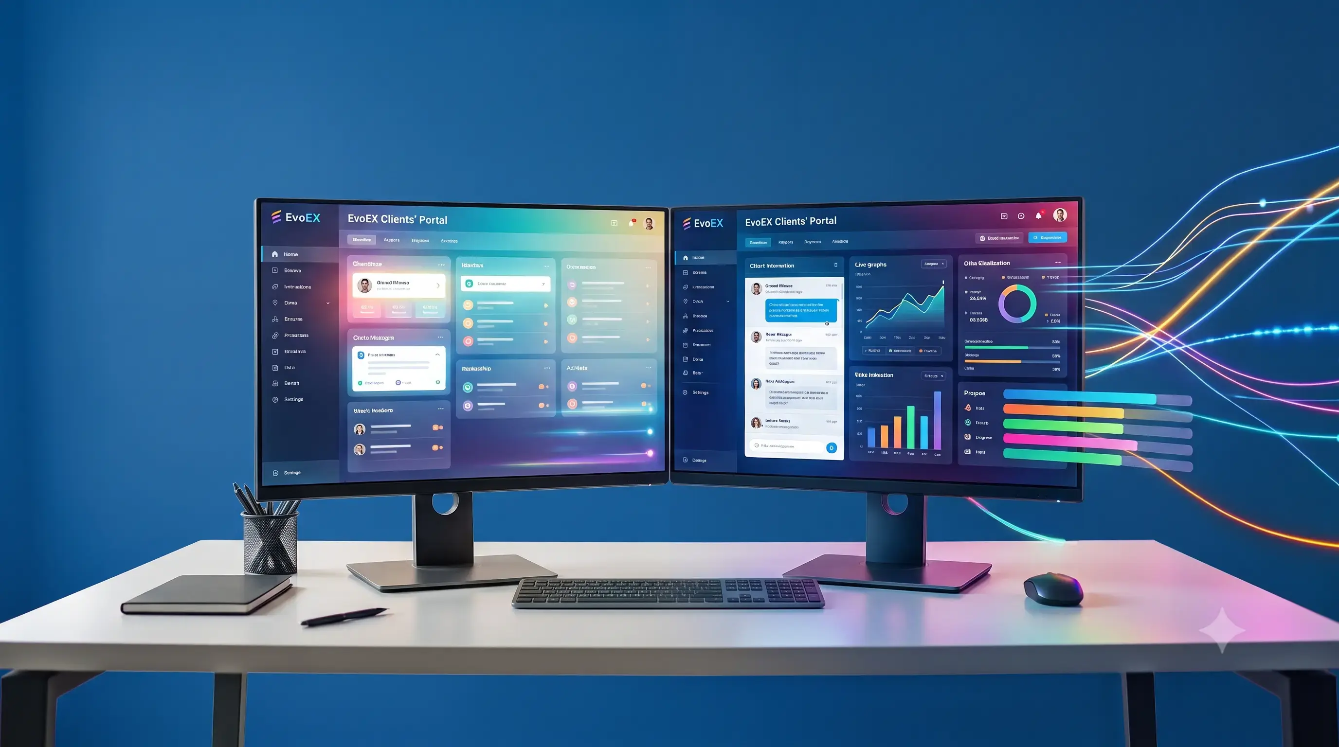 EvoEX client portal is live: from demo version to full production environment
