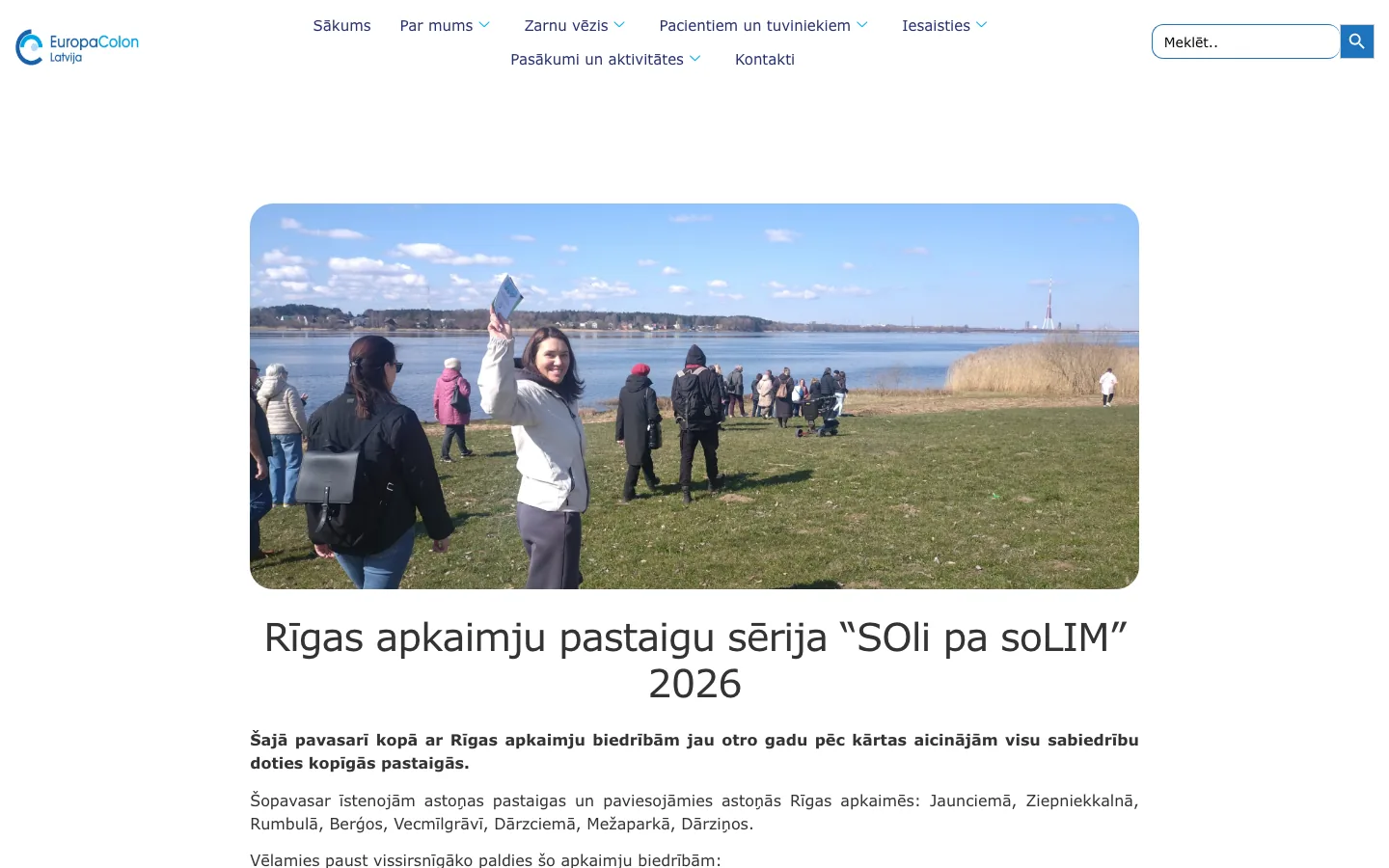 EuropaColon Latvija: nowa strona dla stowarzyszenia pacjentów z rakiem jelita grubego