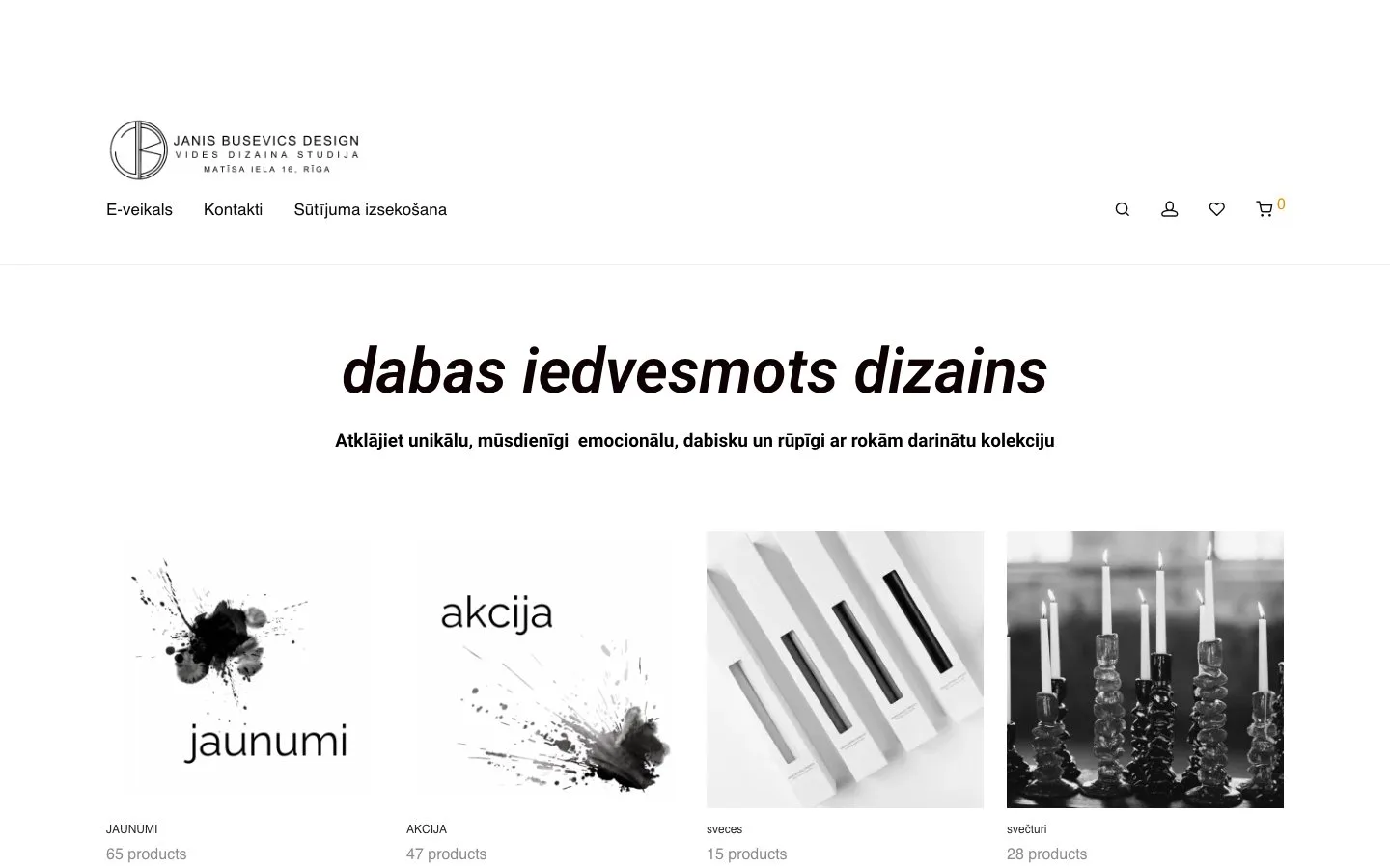 JANIS BUSEVICS DESIGN: interjera un dizaina priekšmetu e-veikals